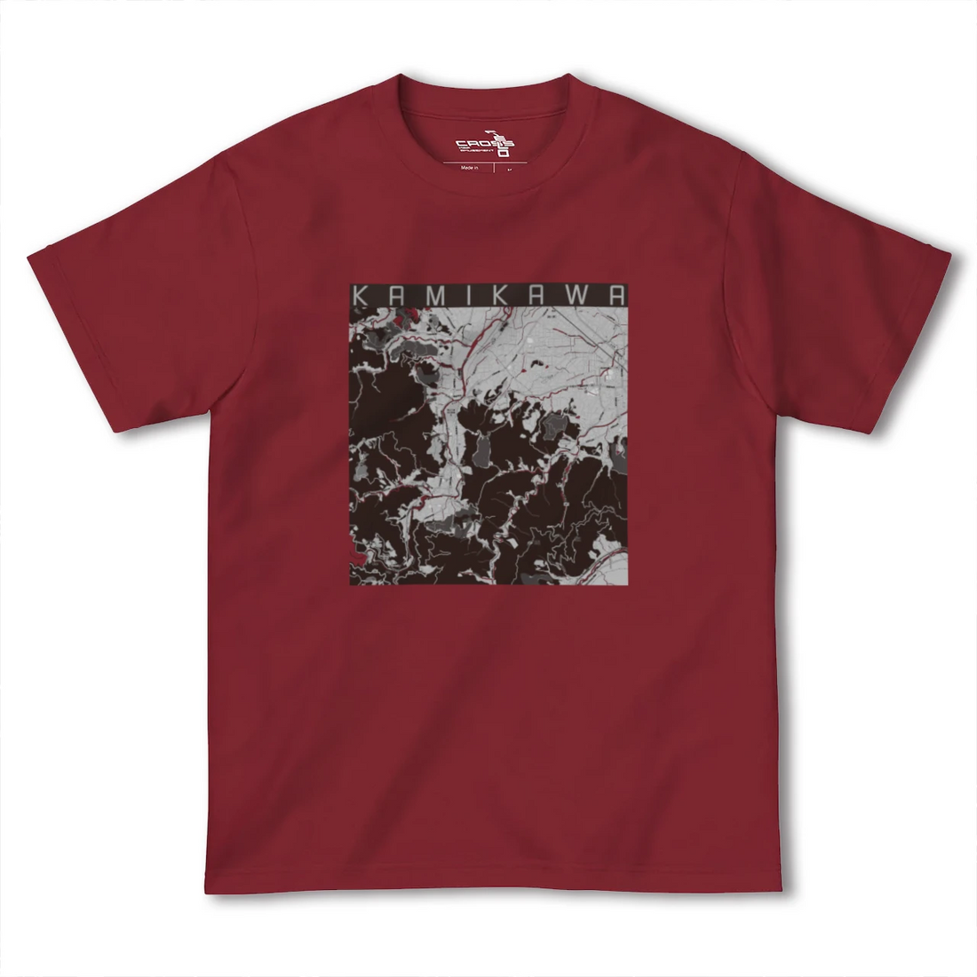 【神川(埼玉県)】地図柄ヘビーウェイトTシャツ