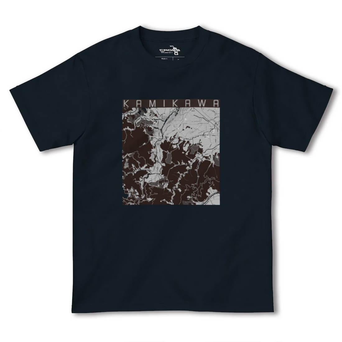 【神川(埼玉県)】地図柄ヘビーウェイトTシャツ