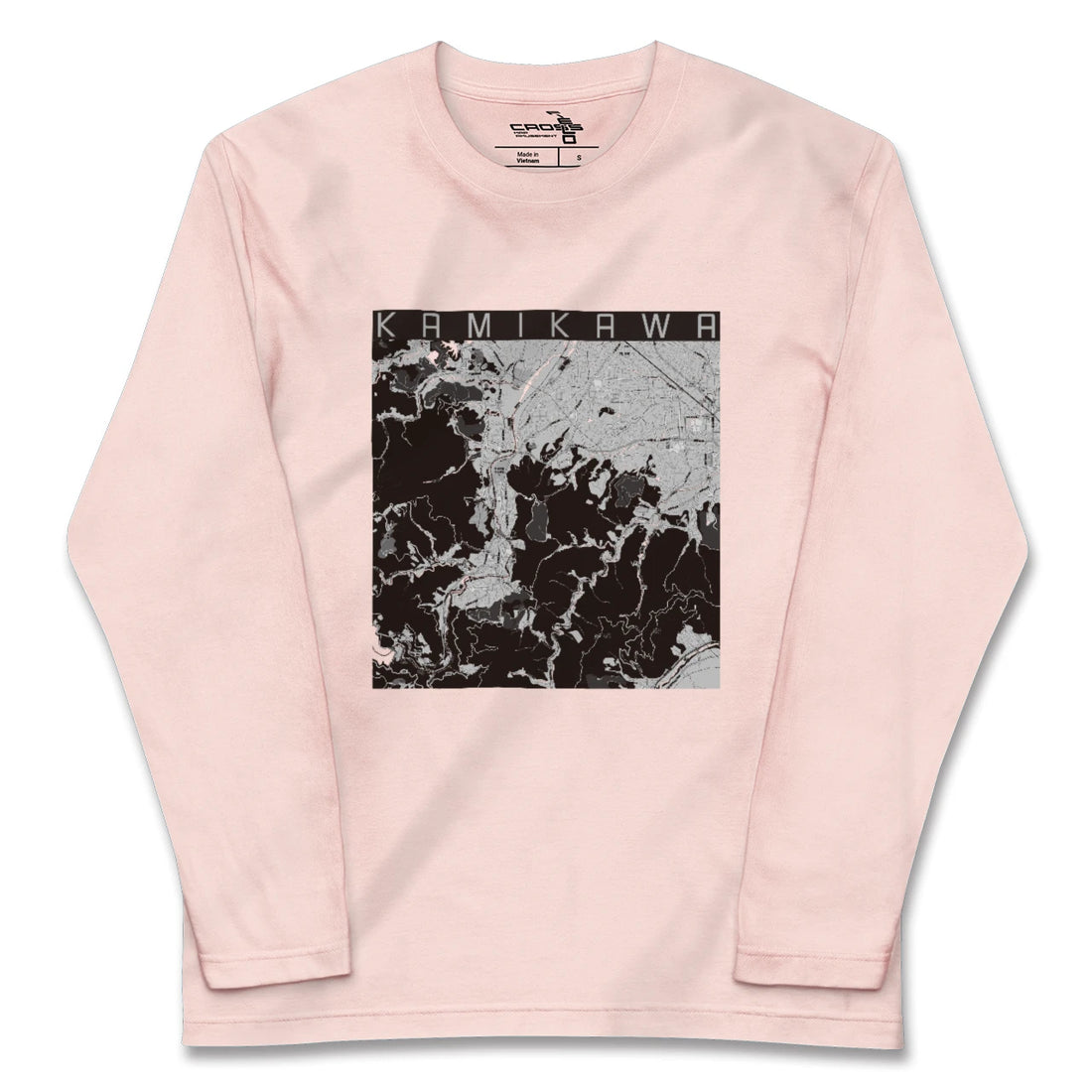 【神川（埼玉県）】地図柄ロングスリーブTシャツ