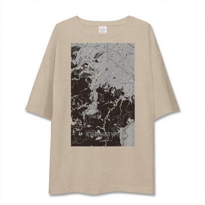 【神川（埼玉県）】地図柄ビッグシルエットTシャツ