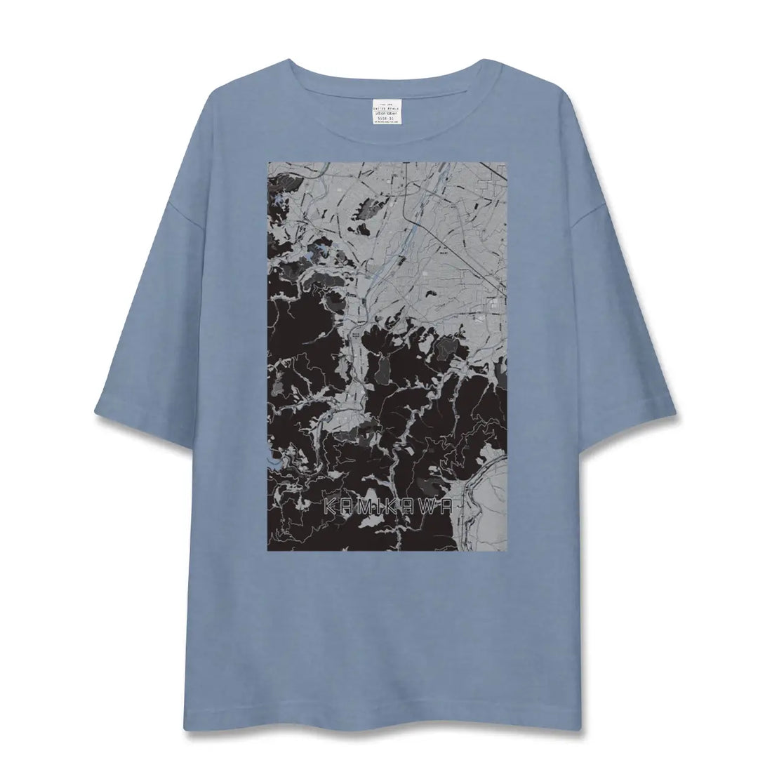 【神川（埼玉県）】地図柄ビッグシルエットTシャツ