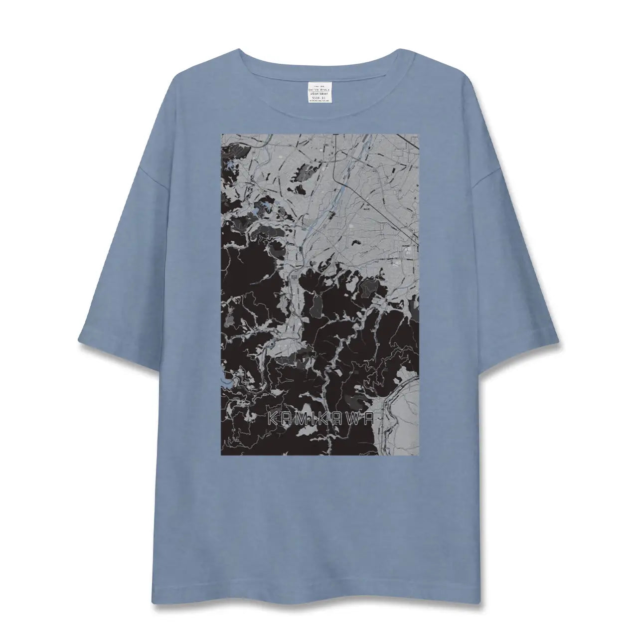 【神川（埼玉県）】地図柄ビッグシルエットTシャツ