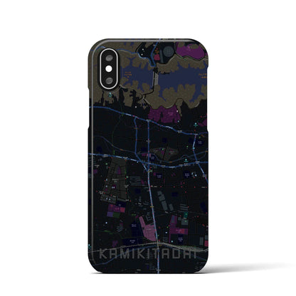 【上北台（東京都）】地図柄iPhoneケース（バックカバータイプ）