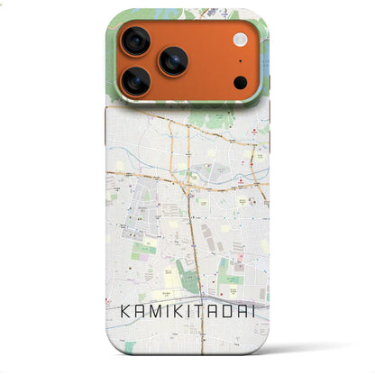 【上北台（東京都）】地図柄iPhoneケース（バックカバータイプ）