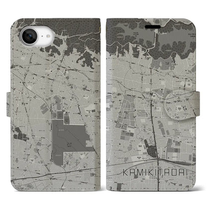 【上北台（東京都）】地図柄iPhoneケース（手帳タイプ）