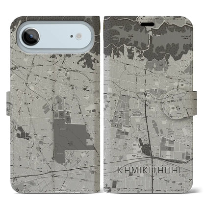 【上北台（東京都）】地図柄iPhoneケース（手帳タイプ）