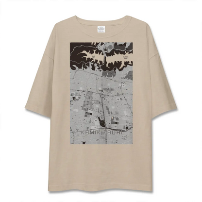 【上北台（東京都）】地図柄ビッグシルエットTシャツ