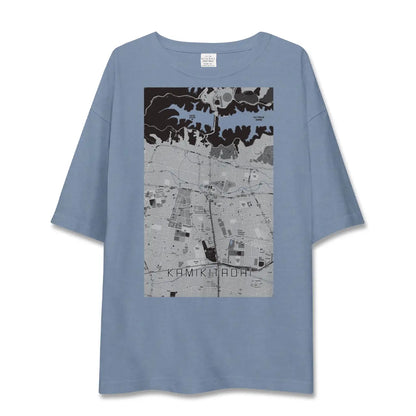 【上北台（東京都）】地図柄ビッグシルエットTシャツ