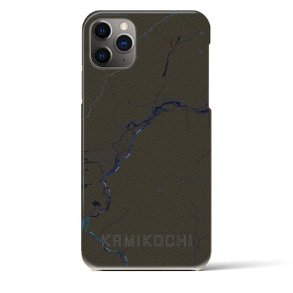 【上高地（長野県）】地図柄iPhoneケース（バックカバータイプ）