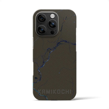 【上高地（長野県）】地図柄iPhoneケース（バックカバータイプ）