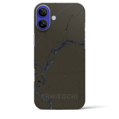 【上高地（長野県）】地図柄iPhoneケース（バックカバータイプ）