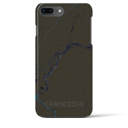 【上高地（長野県）】地図柄iPhoneケース（バックカバータイプ）