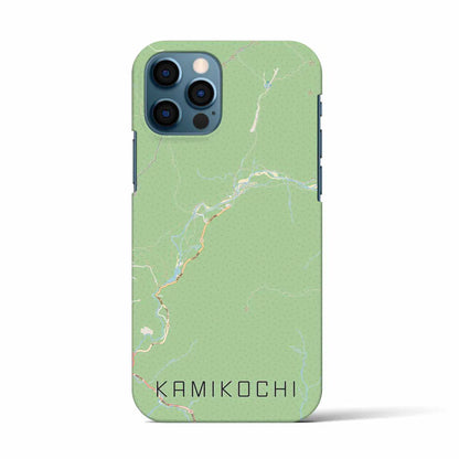 【上高地（長野県）】地図柄iPhoneケース（バックカバータイプ）