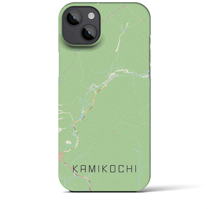 【上高地（長野県）】地図柄iPhoneケース（バックカバータイプ）