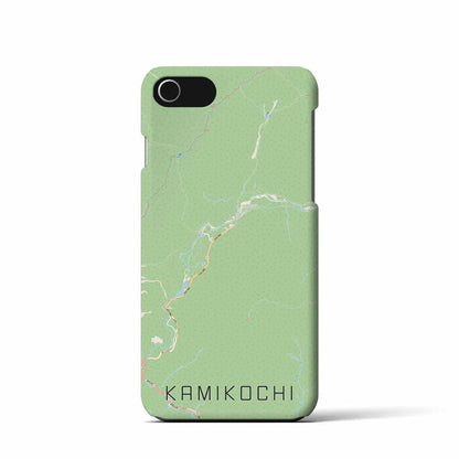 【上高地（長野県）】地図柄iPhoneケース（バックカバータイプ）