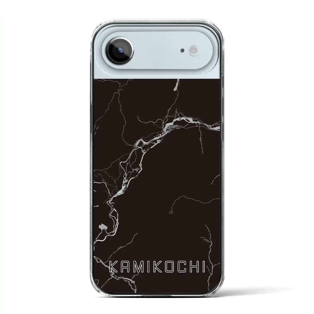 【上高地（長野県）】地図柄iPhoneケース（クリアタイプ）