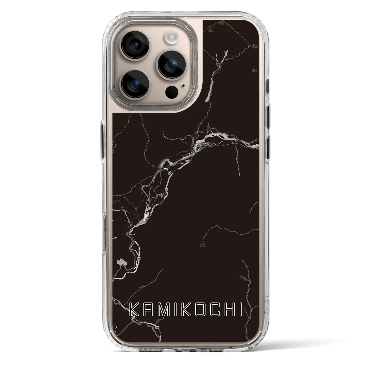 【上高地（長野県）】地図柄iPhoneケース（MagSafeタイプ）