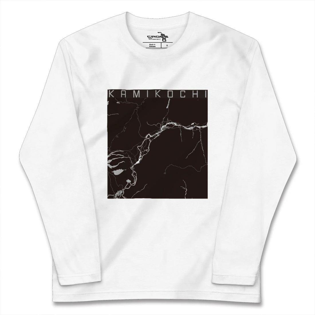 【上高地(長野県)】地図柄ロングスリーブTシャツ