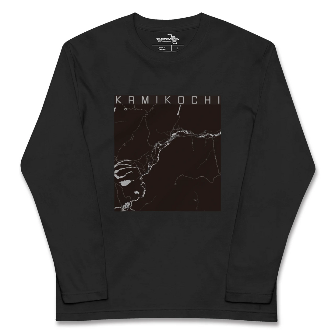 【上高地(長野県)】地図柄ロングスリーブTシャツ