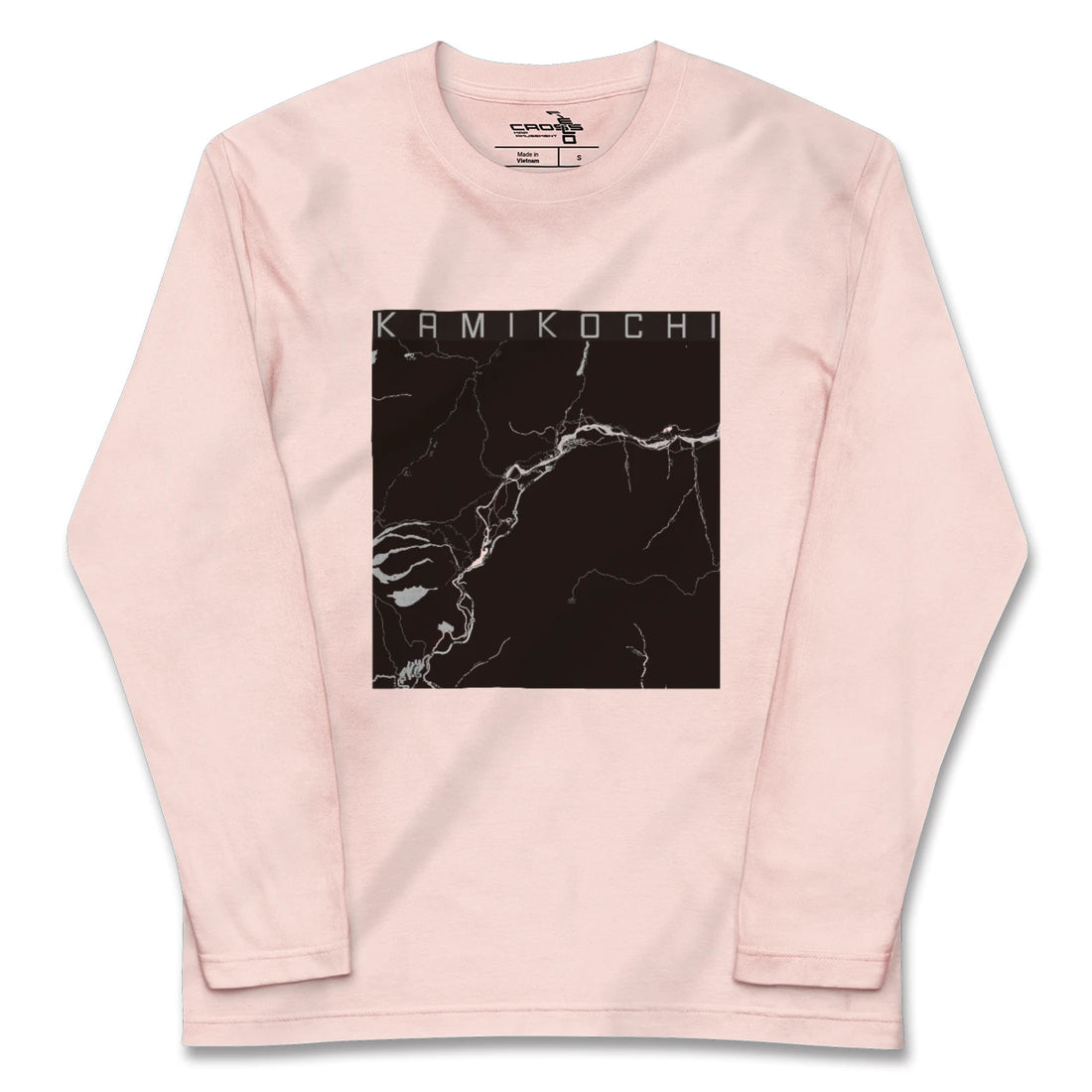 【上高地（長野県）】地図柄ロングスリーブTシャツ