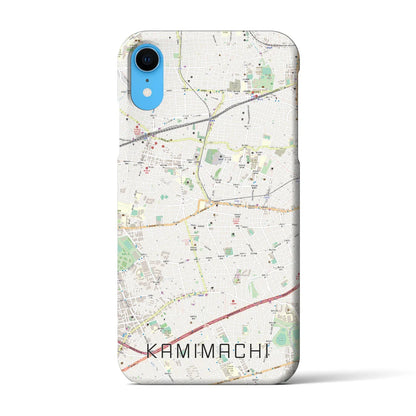 【上町（東京都）】地図柄iPhoneケース（バックカバータイプ）