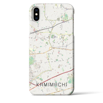 【上町（東京都）】地図柄iPhoneケース（バックカバータイプ）