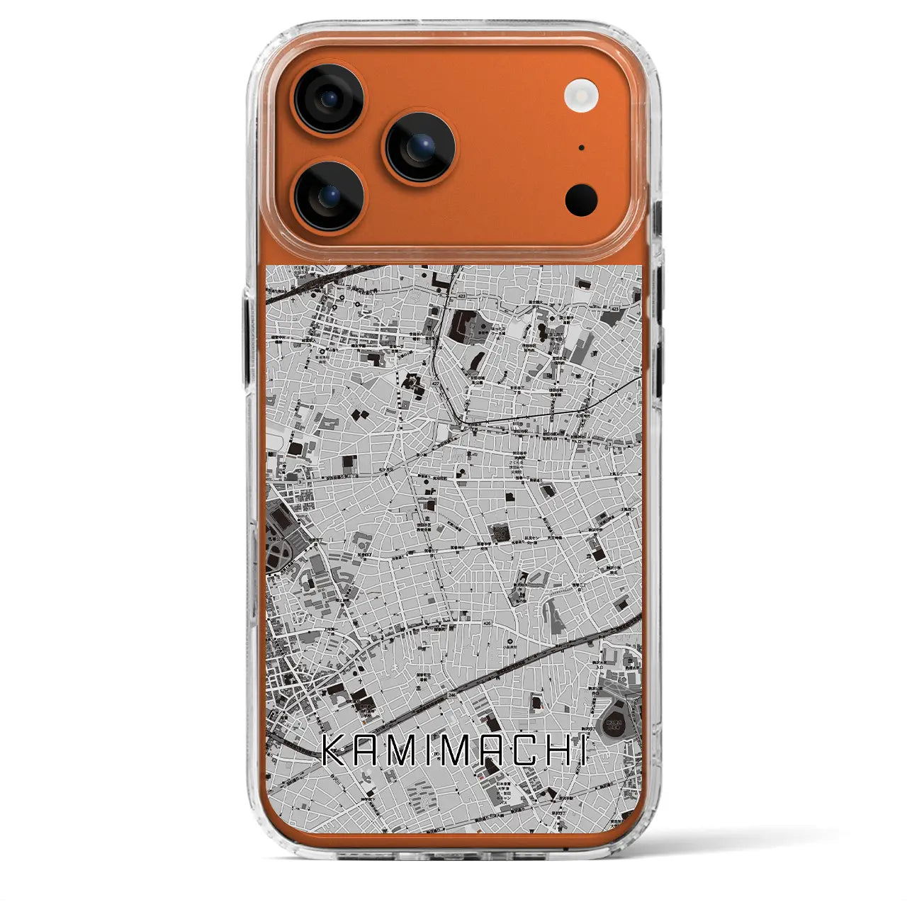 【上町（東京都）】地図柄iPhoneケース（MagSafeタイプ）