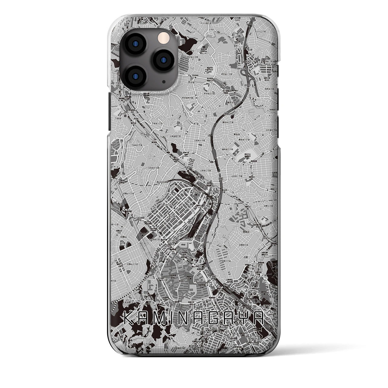 【上永谷（神奈川県）】地図柄iPhoneケース（クリアタイプ）