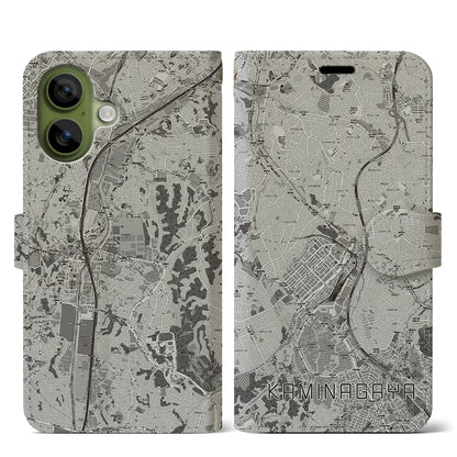 【上永谷（神奈川県）】地図柄iPhoneケース（手帳タイプ）