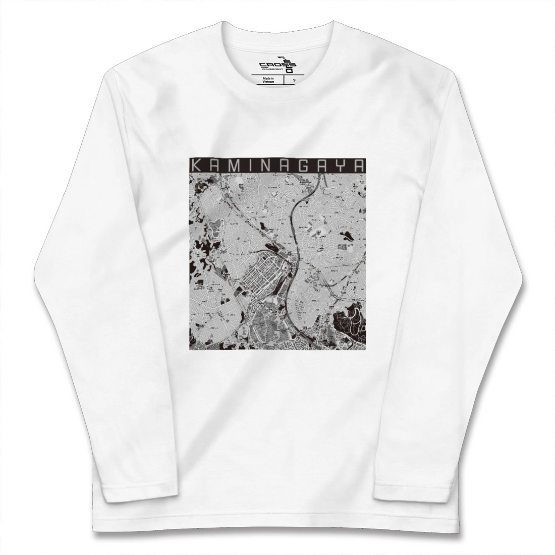 【上永谷（神奈川県）】地図柄ロングスリーブTシャツ