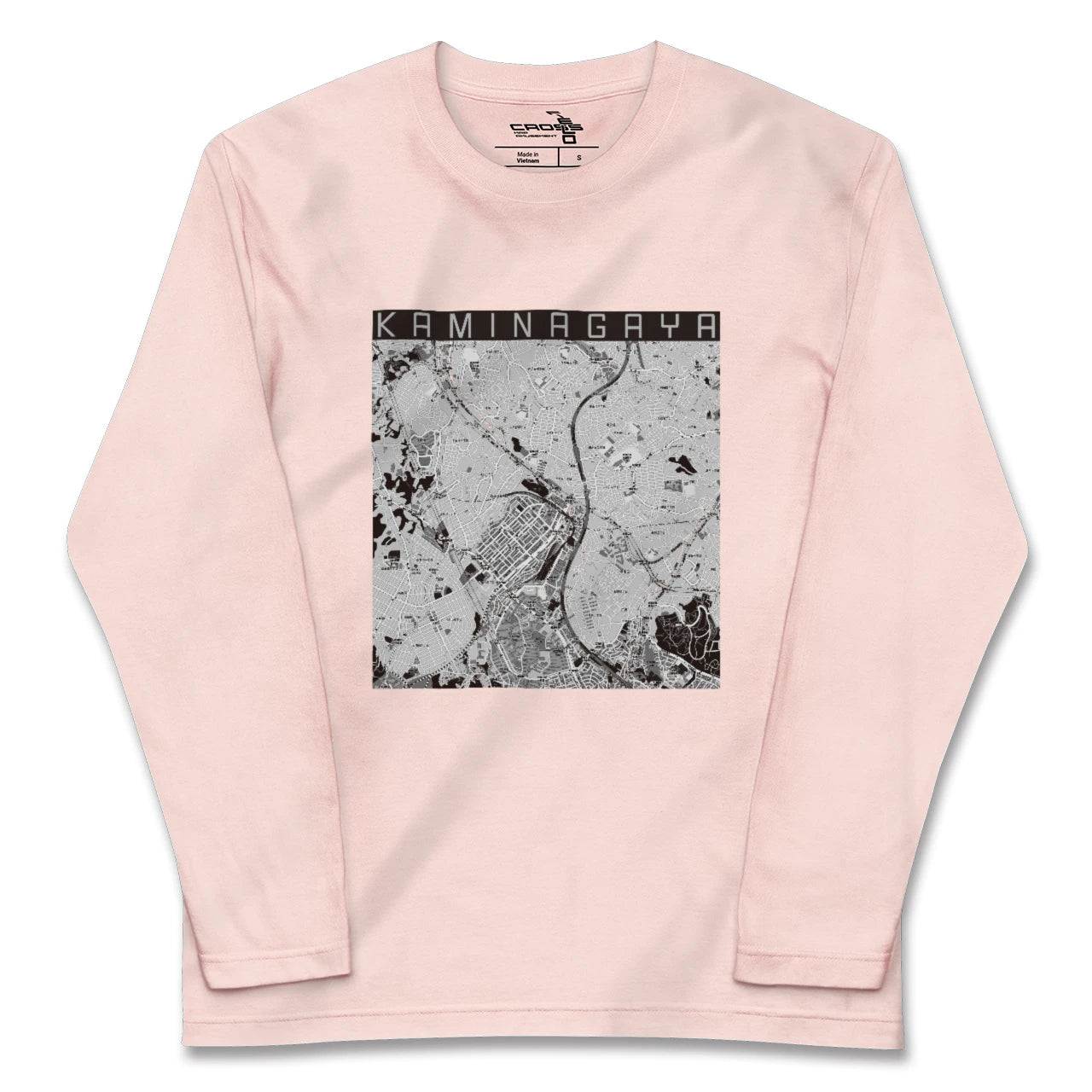 【上永谷（神奈川県）】地図柄ロングスリーブTシャツ