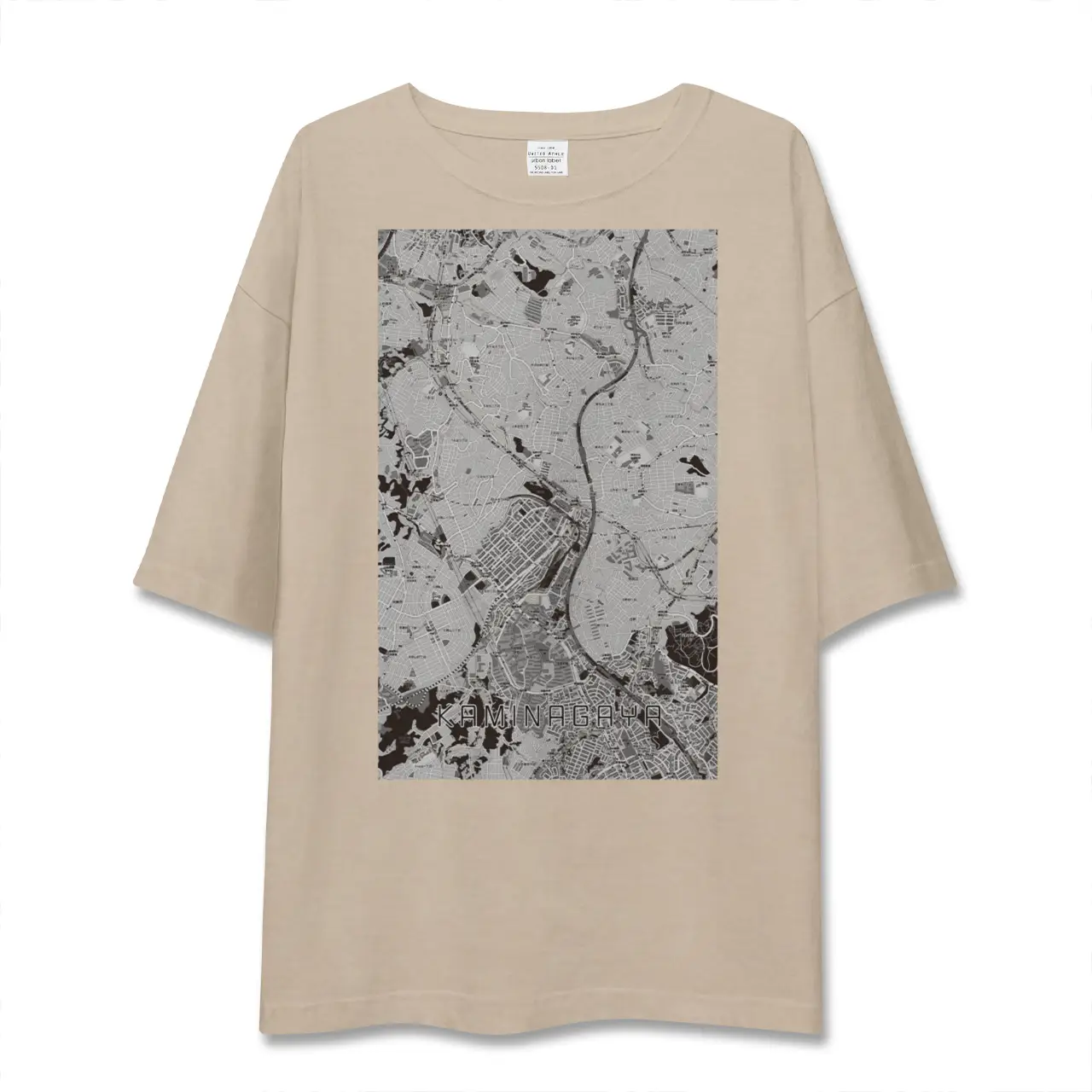 【上永谷（神奈川県）】地図柄ビッグシルエットTシャツ