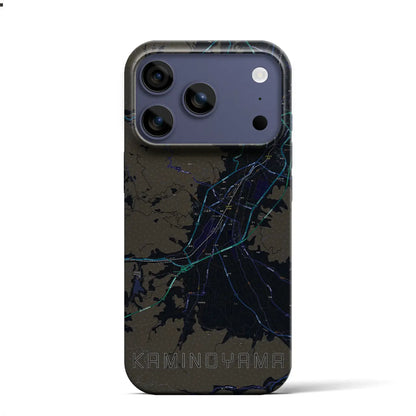 【上山（山形県）】地図柄iPhoneケース（バックカバータイプ）