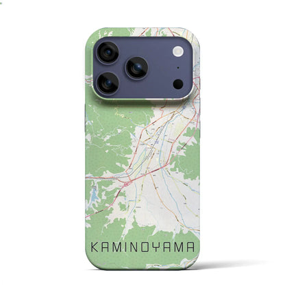 【上山（山形県）】地図柄iPhoneケース（バックカバータイプ）