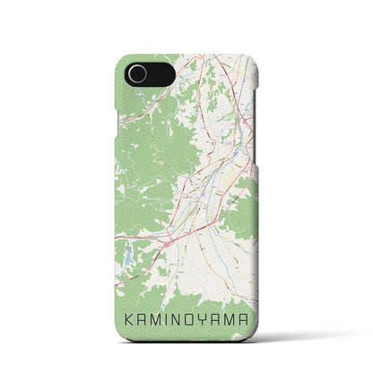 【上山（山形県）】地図柄iPhoneケース（バックカバータイプ）