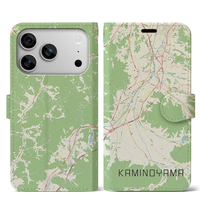 【上山（山形県）】地図柄iPhoneケース（手帳タイプ）