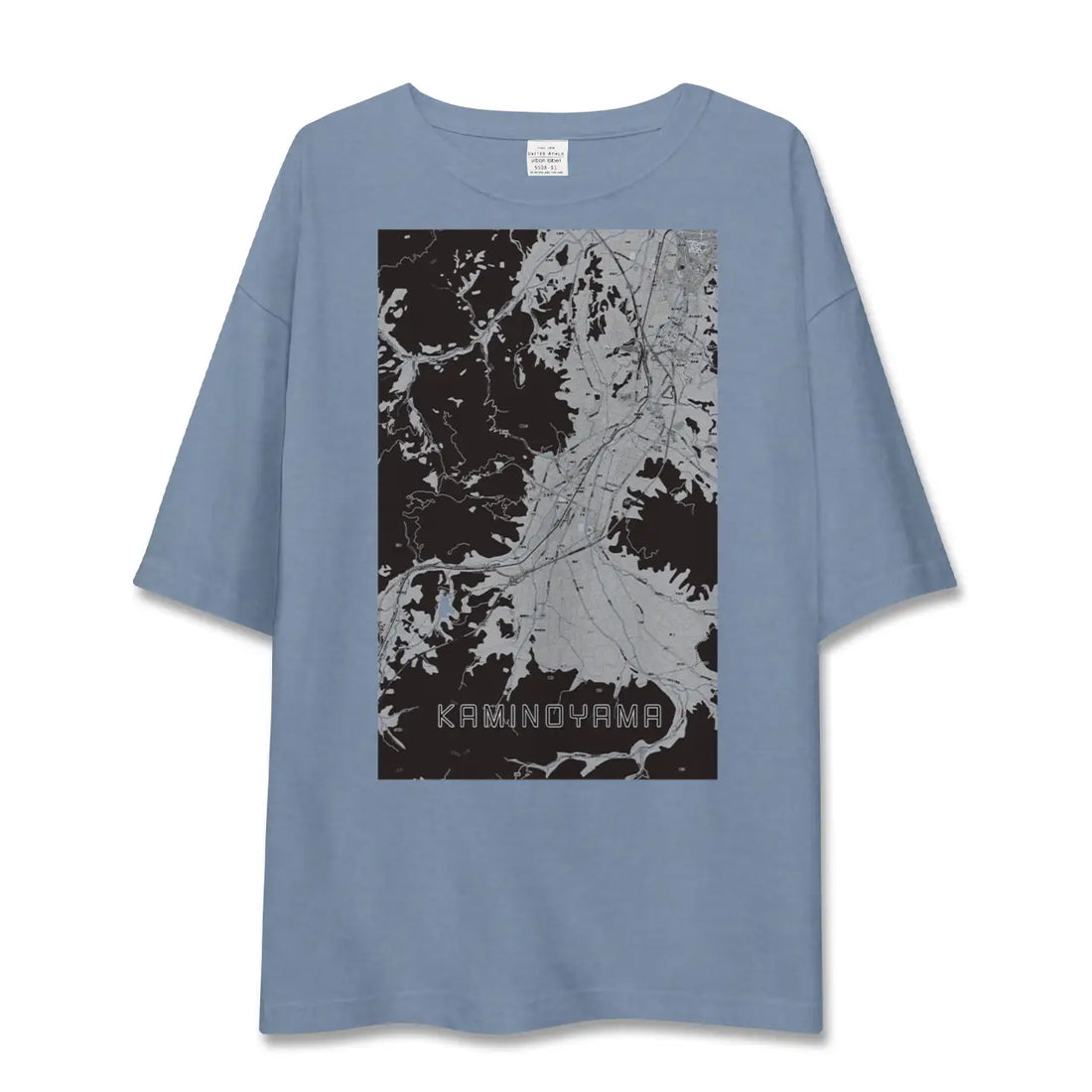 【上山（山形県）】地図柄ビッグシルエットTシャツ