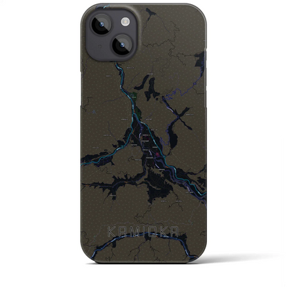 【神岡（岐阜県）】地図柄iPhoneケース（バックカバータイプ）