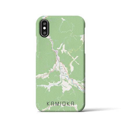 【神岡（岐阜県）】地図柄iPhoneケース（バックカバータイプ）