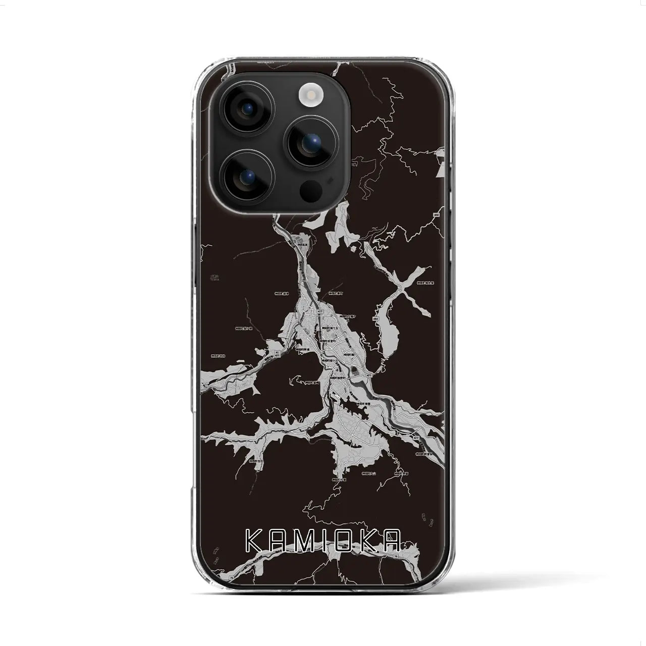 【神岡（岐阜県）】地図柄iPhoneケース（クリアタイプ）