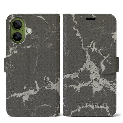 【神岡（岐阜県）】地図柄iPhoneケース（手帳タイプ）