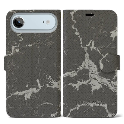 【神岡（岐阜県）】地図柄iPhoneケース（手帳タイプ）