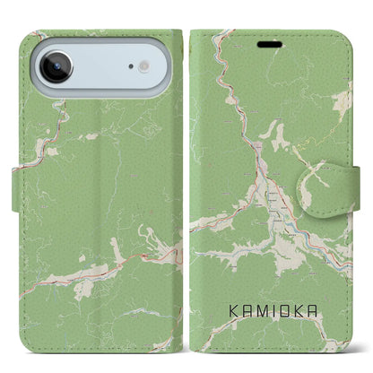 【神岡（岐阜県）】地図柄iPhoneケース（手帳タイプ）