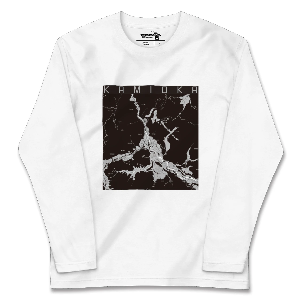 【神岡（岐阜県）】地図柄ロングスリーブTシャツ