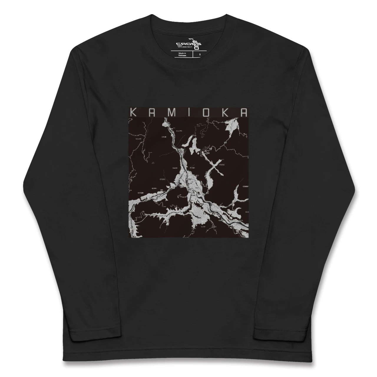 【神岡（岐阜県）】地図柄ロングスリーブTシャツ