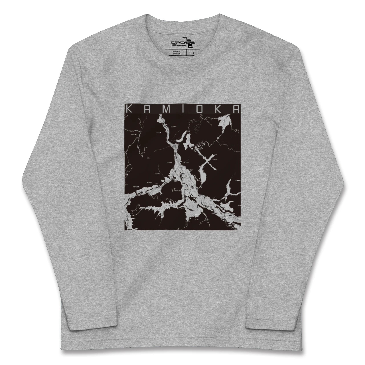 【神岡（岐阜県）】地図柄ロングスリーブTシャツ