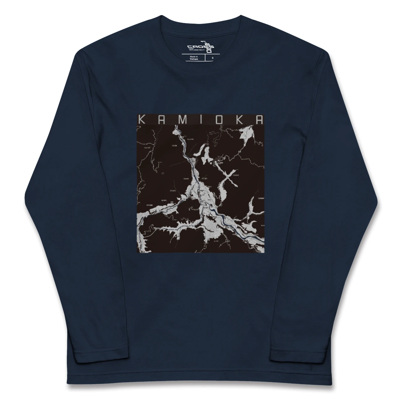 【神岡（岐阜県）】地図柄ロングスリーブTシャツ