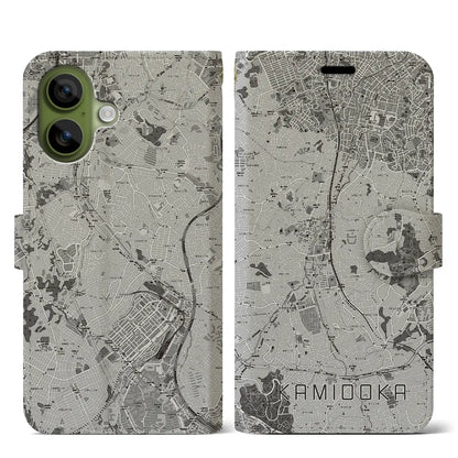 【上大岡（神奈川県）】地図柄iPhoneケース（手帳タイプ）