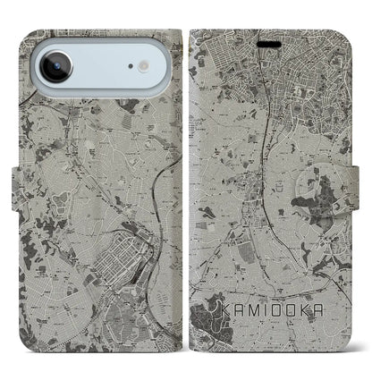 【上大岡（神奈川県）】地図柄iPhoneケース（手帳タイプ）