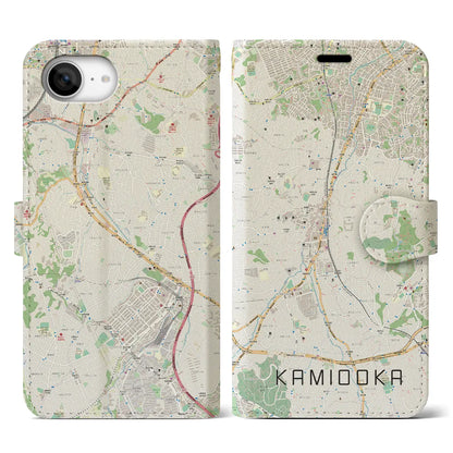 【上大岡（神奈川県）】地図柄iPhoneケース（手帳タイプ）